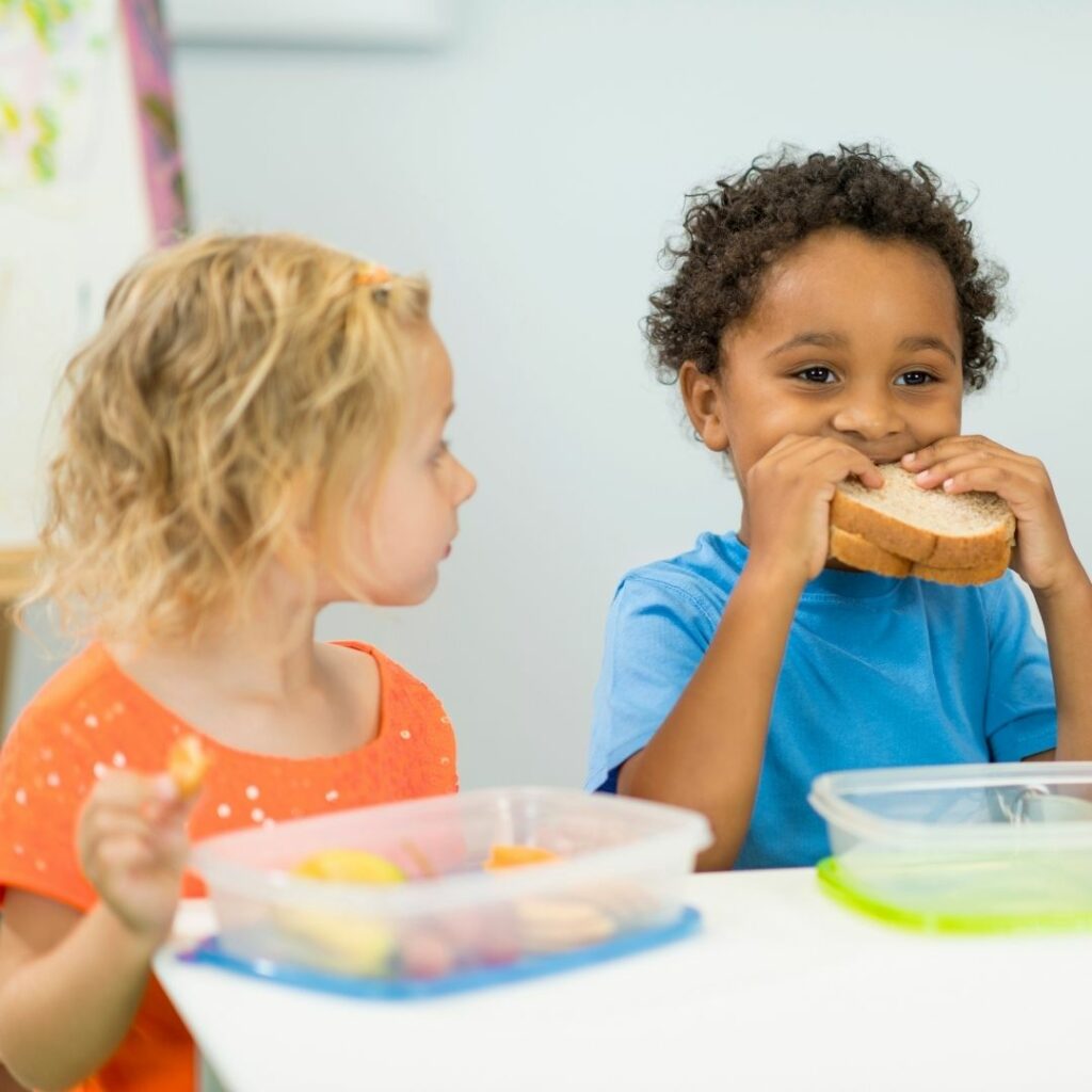Image of kids eating